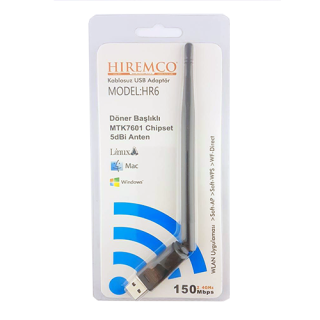 Hiremco HR-6 MTK 7601 Chipset WIFI Adaptör